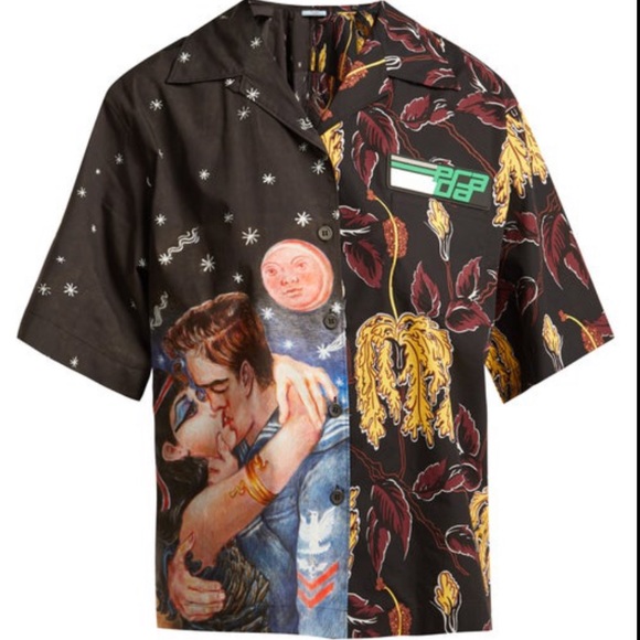 prada split shirt